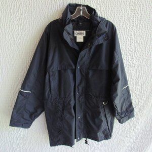 Cintas Navy  Tundra Outer Parka S Mens Nylon Reflective WaterProof Coated